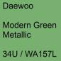 Preview: Daewoo, Modern Green Metallic, 34U / WA157L.